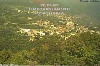 Webcam PONTE in VALTELLINA<br>live webcam Ponte Valtellina